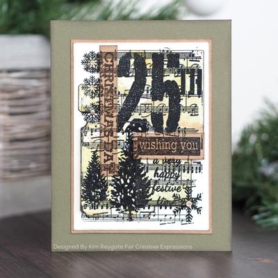 Music for Christmas - Clear Singles Stamp