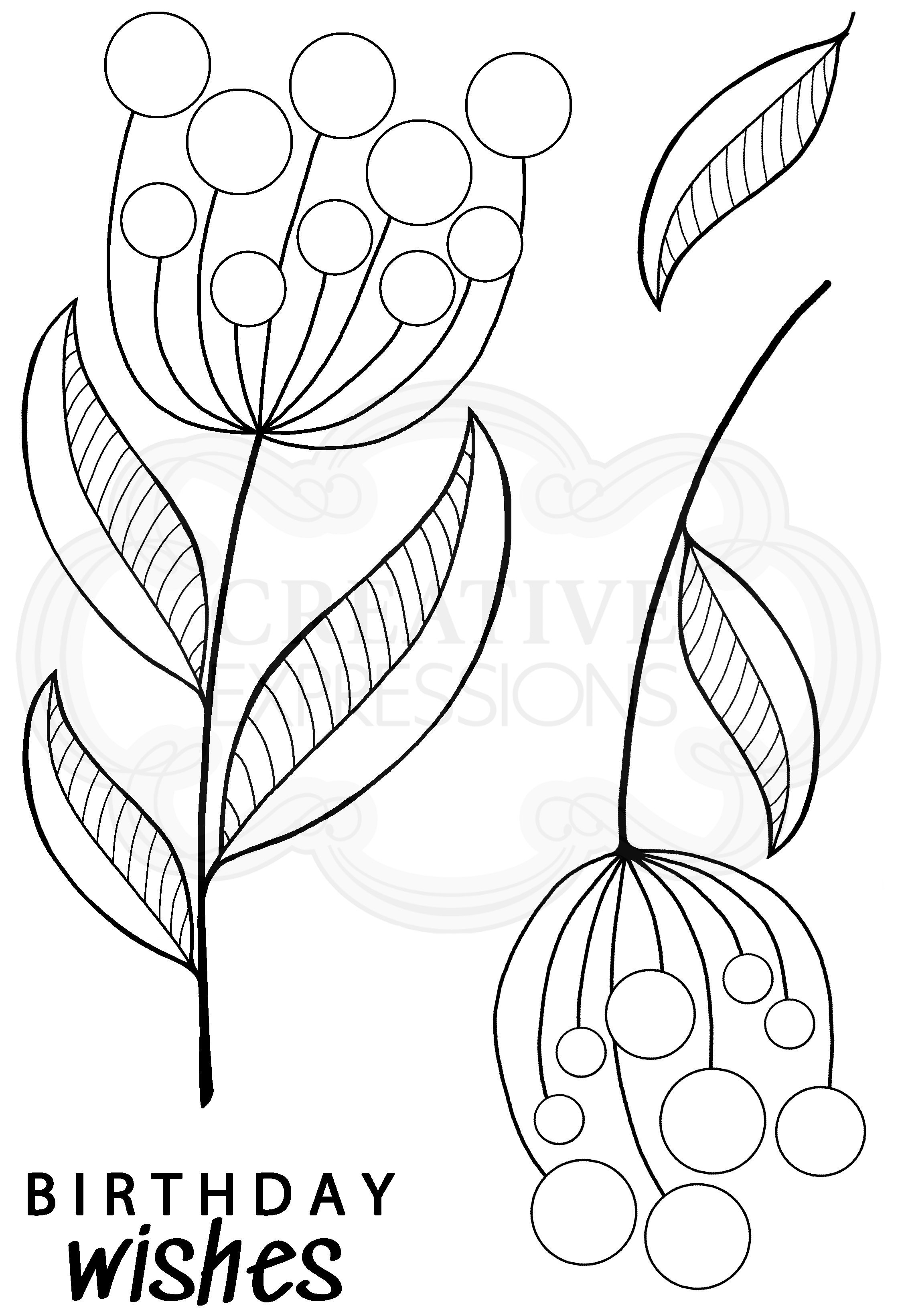 Bubble Bloom Jeanie - Clear Stamp
