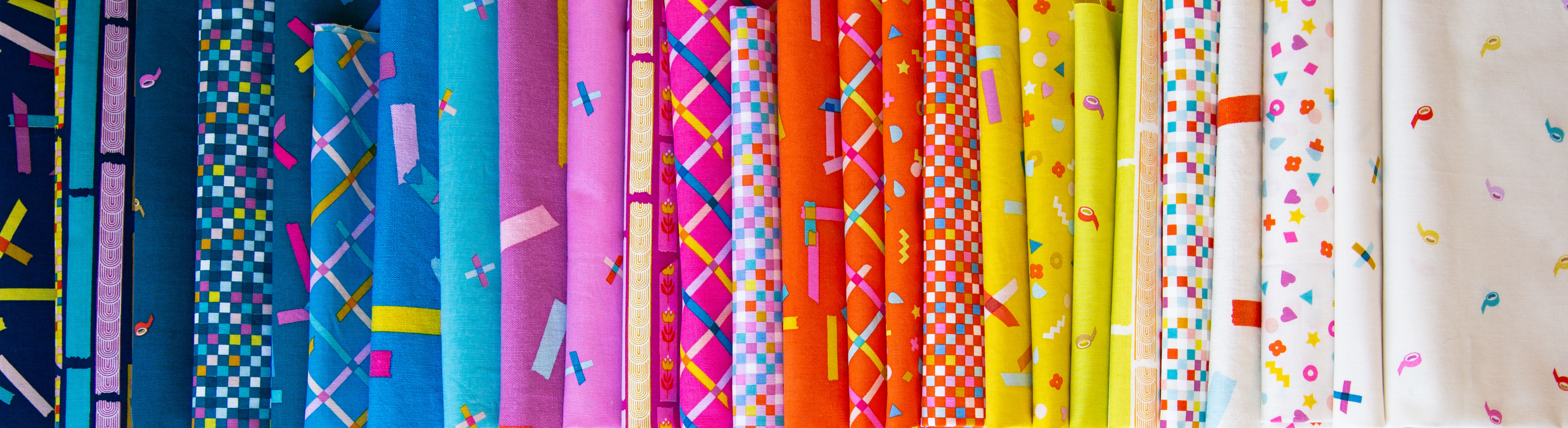 Washi Plus Tape Golden Hour - Quilt Fabric
