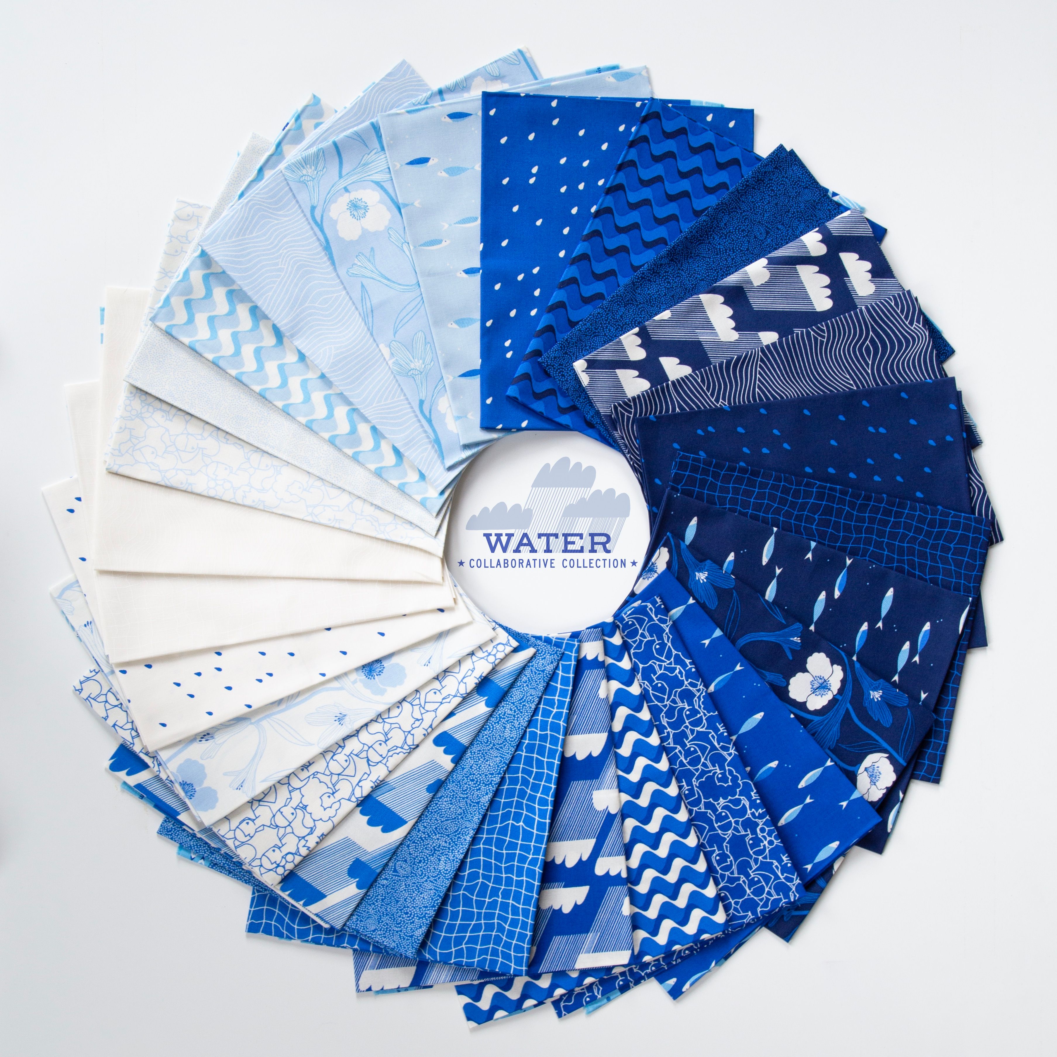 Water Ripple - Water Blue - Quilt Fabric