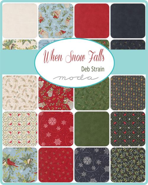 When Snow Falls - Christmas Charm Pack, different perspective #2, zoomed in. Select this picture to zoom back out.