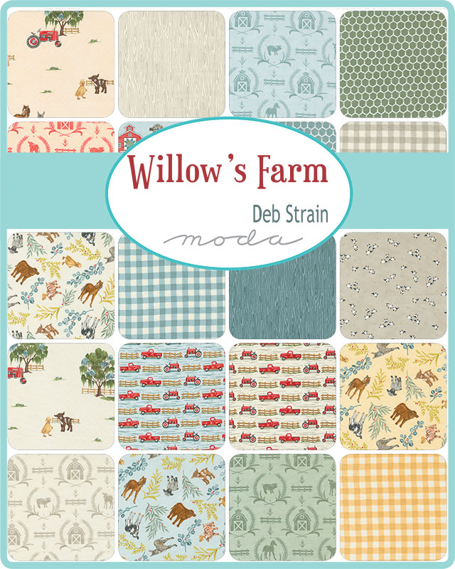 Willows Farm Sheep - Mushroom - Quilt Fabric