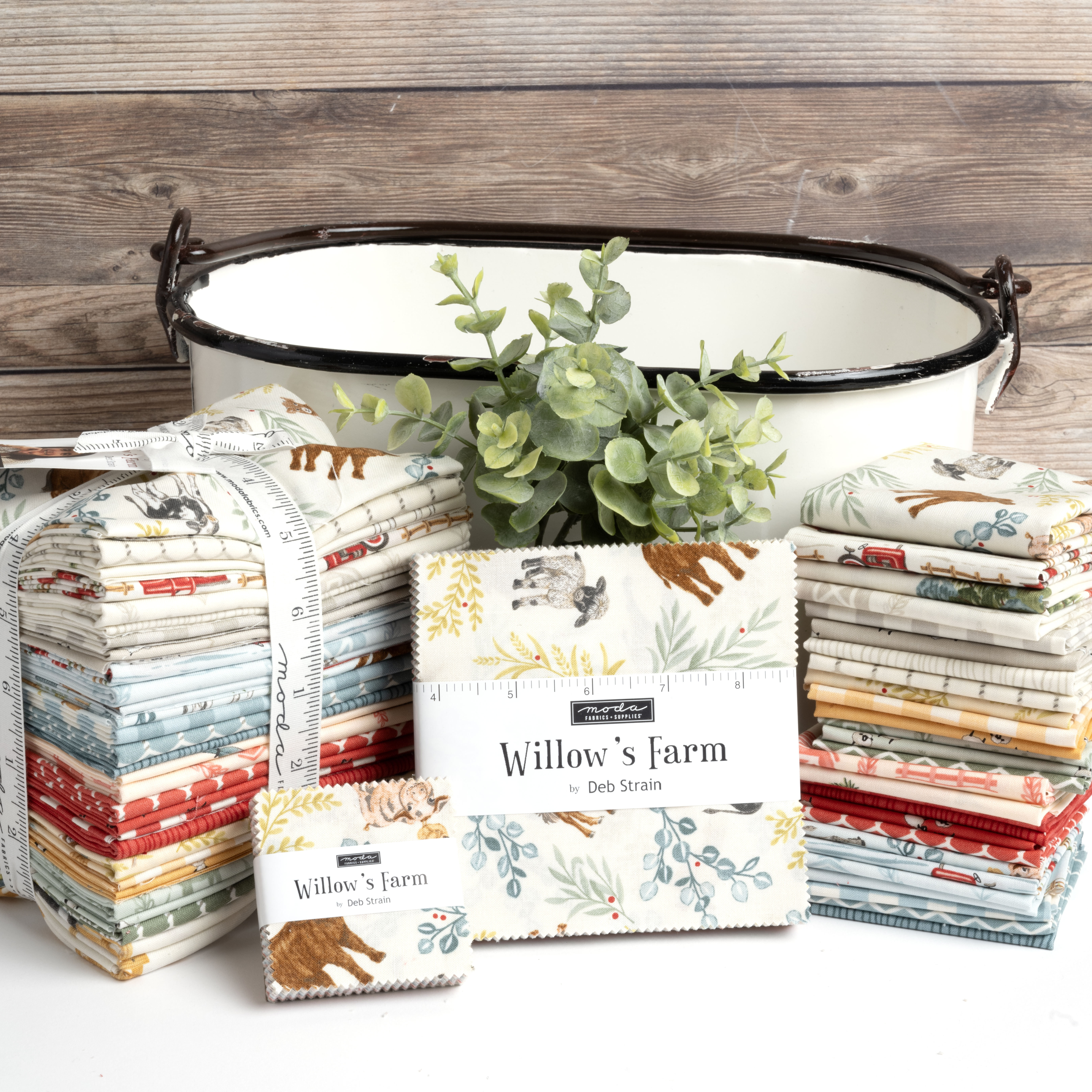 Willows Farm Sheep - Mushroom - Quilt Fabric