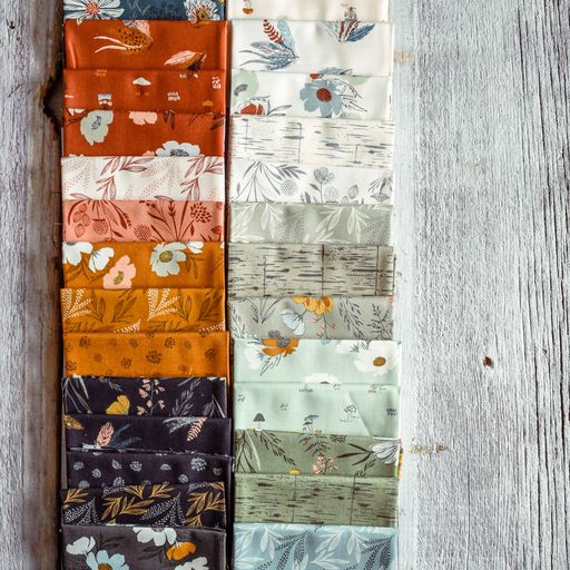 Woodland Wildflowers Foraged - Coral Peach - Quilt Fabric