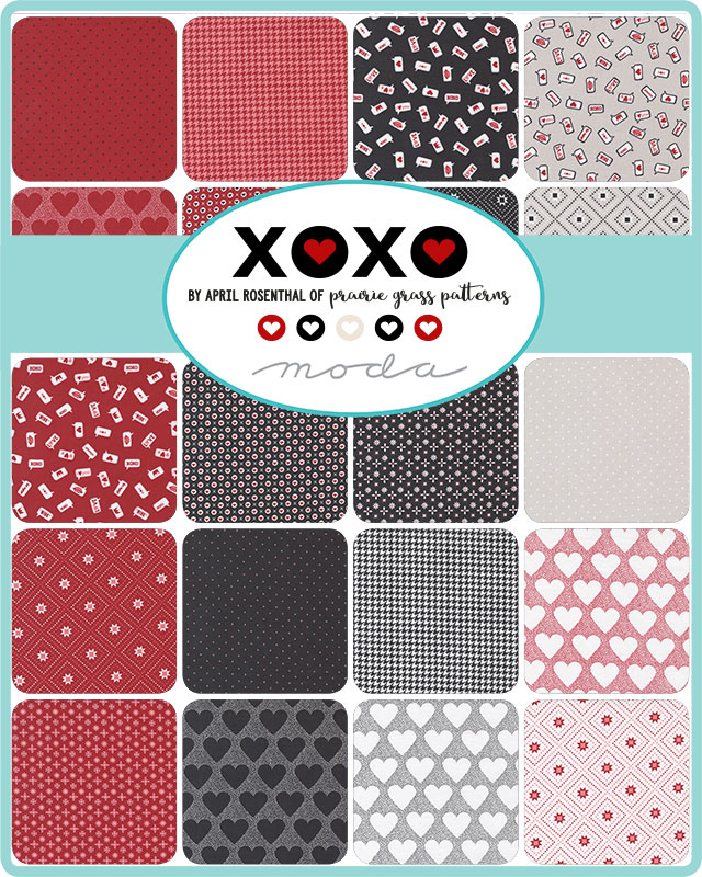 XOXO Hearts - I Heart You Lace - Quilt Fabric