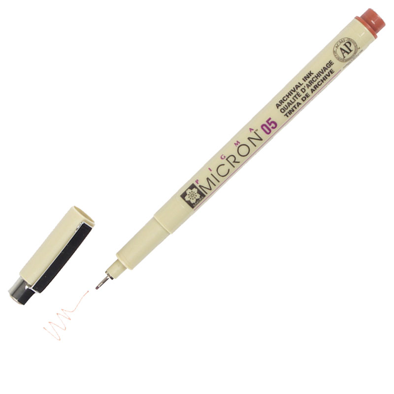 Pigma Micron 05" Pen .45mm Brown