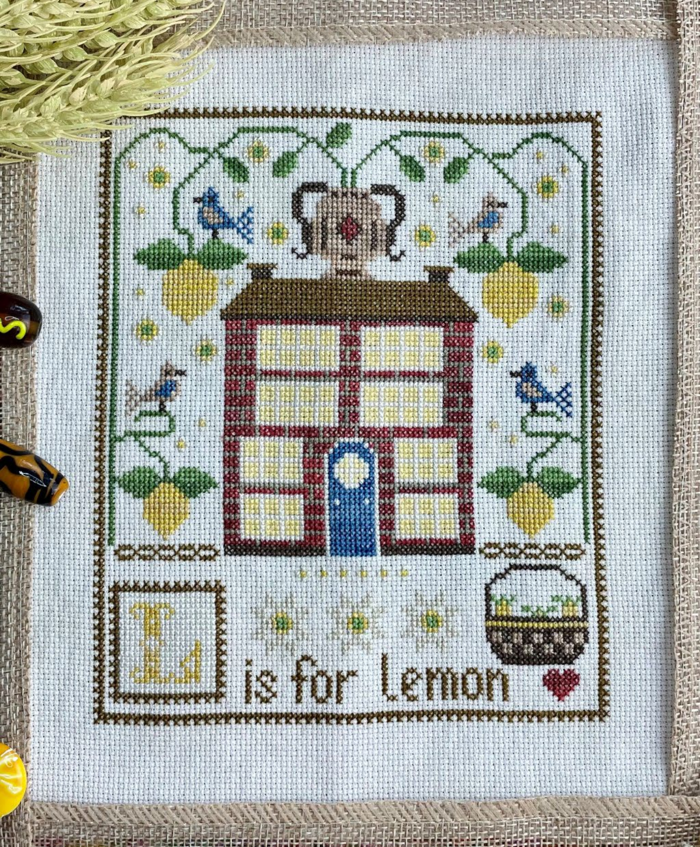 L Is For Lemon - Cross Stitch Pattern