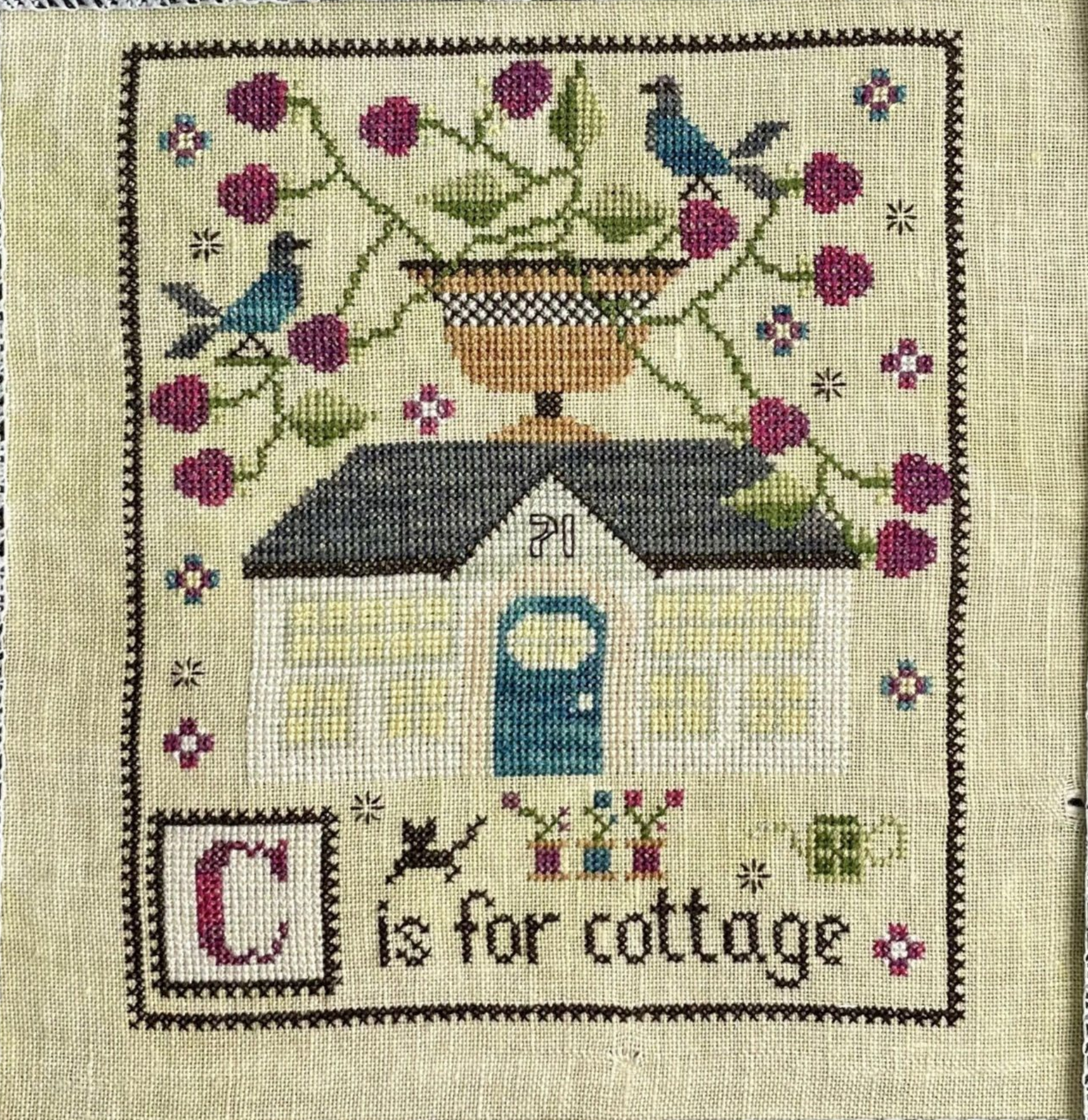 C Is For Cottage - Cross Stitch Pattern