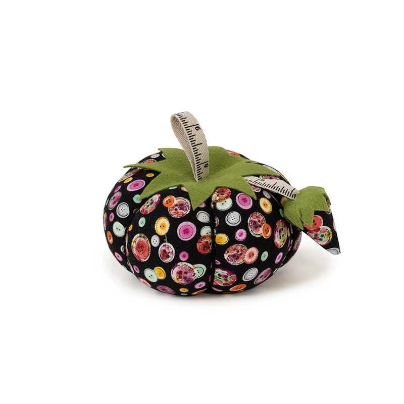 Pin Cushion X-Large Tomato Black Button
