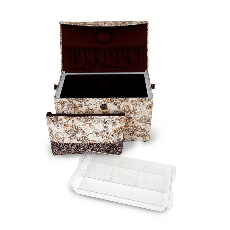 Sewing Basket w/Zipper Case 