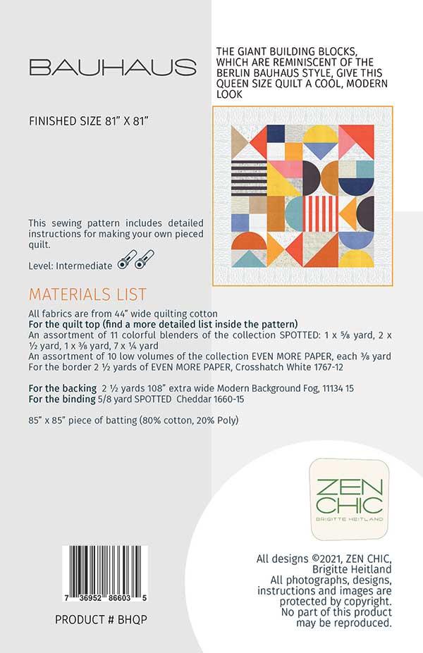 Bauhaus - Quilt Pattern