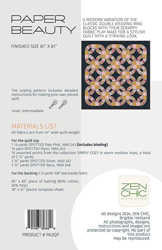 Paper Beauty - Quilt Pattern