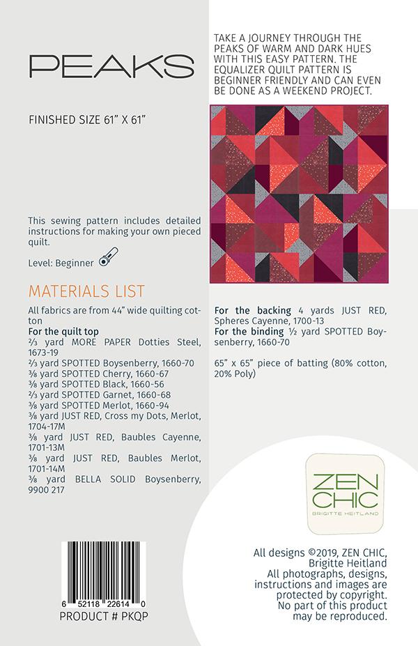 Peaks - Quilt Pattern