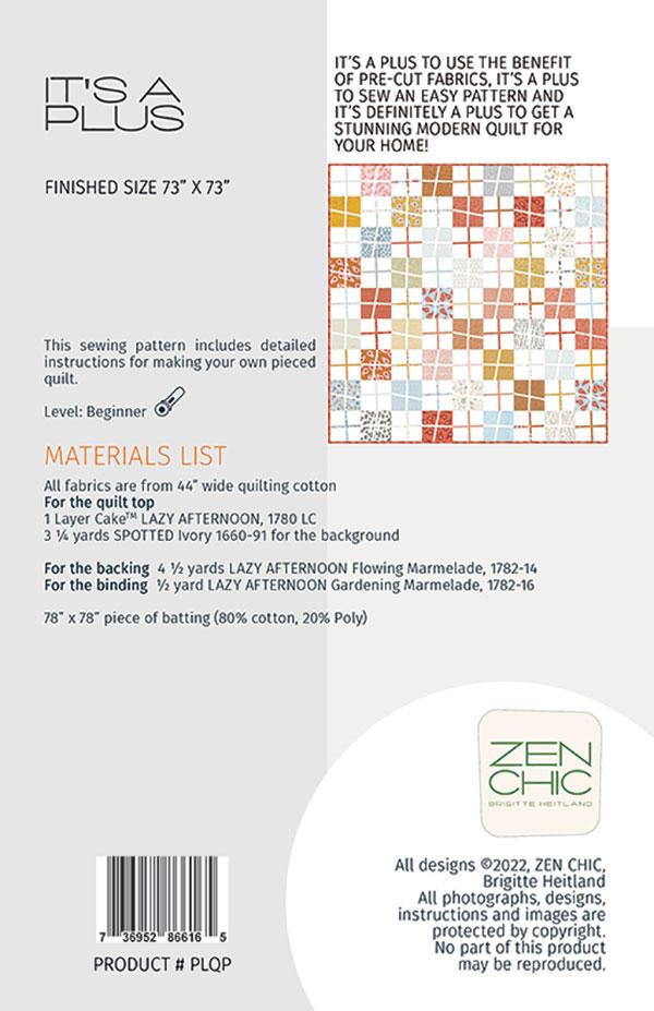 It's A Plus - Quilt Pattern