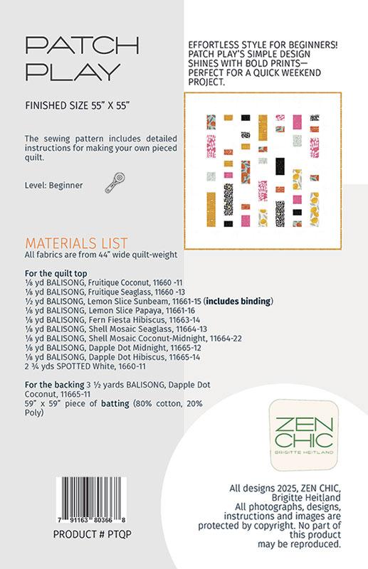 Patch Play - Quilt Pattern