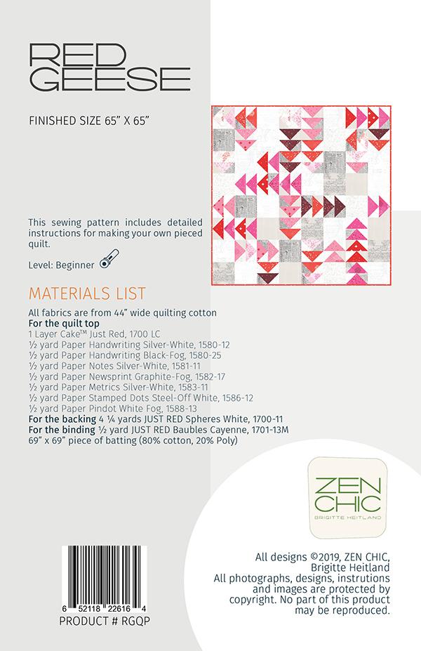 Red Geese - Quilt Pattern