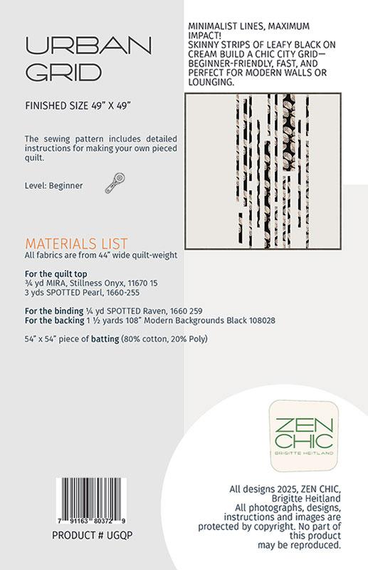 Urban Grid - Quilt Pattern