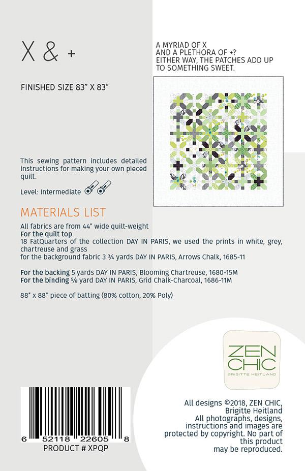 X and Plus - Quilt Pattern