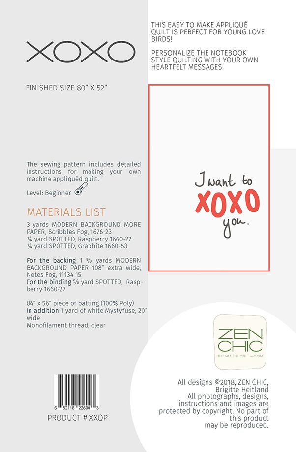 XOXO - Quilt Pattern
