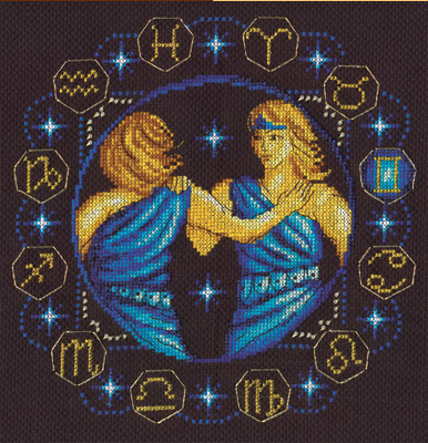 Gemini Zodac - Cross Stitch Kit