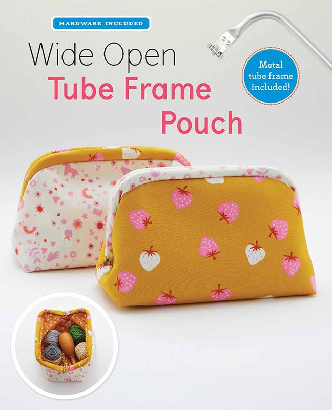 Wide Open Tube Frame Pouch - Sewing Pattern