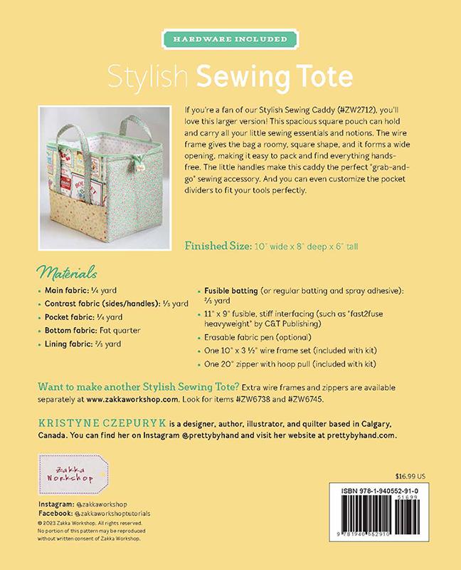 Stylish Sewing Tote - Sewing Pattern