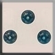Tiny image of Mill Hill 12111 - Blue/Gold Ball Glass Treasures