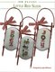 Tiny image of Little Red Sleds - Christmas Cross Stitch Pattern