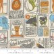 Tiny image of Animal Park Fun Newspaper Dove - Quilt Fabric