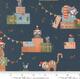Tiny image of Purrfect Christmas Present - Midnight - Quilt Fabric