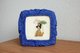 Tiny image of Blue Polka Dot Fabric Grime Guard 8" x 8"