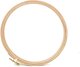 Tiny image of Round Wooden Embroidery Hoop 7.5" Medium